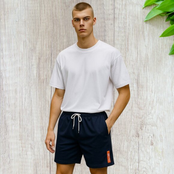 NBA 1949 -- Men's Athletic Shorts, Navy Blue, Drawstring, XL - Picture 1 of 8